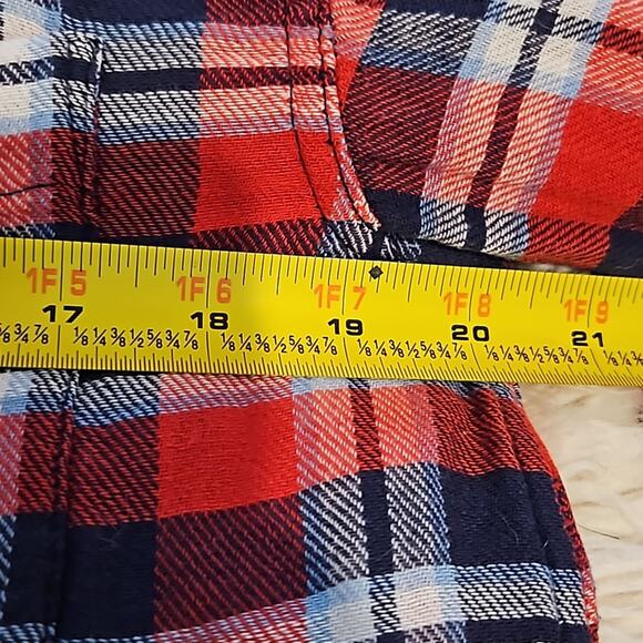 Denim & Supply Ralph Lauren Red & Blue Plaid Boyfriend Shirt Women’s Size Small - Picture 5 of 6